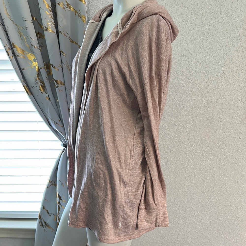 Danskin Light Pink Hooded Cardigan